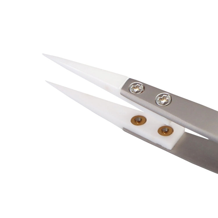 BEST BST-72-MZ 302 Edelstahl Hochtemperaturbeständige Keramikspitzen-Pinzette, BST-72-MZ