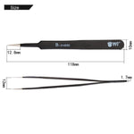 BEST BST-204ESD 202 Edelstahl Antistatische Spitzen-Pinzette, BST-204ESD