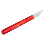 WLXY-9311, WLXY Präzisionsmesser mit austauschbarer Klinge für Mattenzuschnitt / Modellbau / Ätzen / Schnitzen / Ritzen / Trimmen, Gesamtlänge: 145mm, Größe: 121mm x 10mm Durchmesser, WLXY-9311, WLXY-9311 Blau, WLXY-9311 Rot
