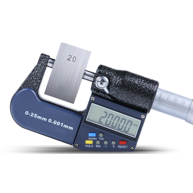 25mm (1 Zoll) Elektronisches Digitalmikrometer (Auflösung 0,001mm), 0-25 mm