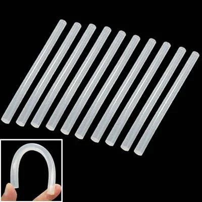 10x praktische, transparente Heißklebestifte, Größe: 270 x 11 mm (10 Stück pro Packung, Preis gilt für 10 Stück), 270 x 11 mm