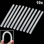 10x praktische, transparente Heißklebestifte, Größe: 270 x 11 mm (10 Stück pro Packung, Preis gilt für 10 Stück), 270 x 11 mm