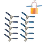 10 x Flugzeug-Clip Entsperrwerkzeuge Lockpicks für verschiedene Schlösser, Lockpicks-Werkzeuge