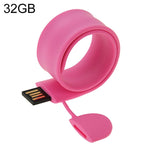 Silikonarmband USB-Stick mit 32GB Speicher, 32GB, 32GB (Orange), 32GB (Pink), 32GB (Lila)
