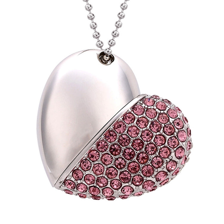 Herzförmiger Diamant Schmuck USB-Stick, Speziell für Valentinstagsgeschenke, 2GB, 4GB, 8GB, 16GB