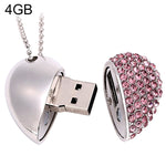 Herzförmiger Diamant Schmuck USB-Stick, Speziell für Valentinstagsgeschenke, 2GB, 4GB, 8GB, 16GB
