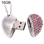 Herzförmiger Diamant Schmuck USB-Stick, Speziell für Valentinstagsgeschenke, 2GB, 4GB, 8GB, 16GB
