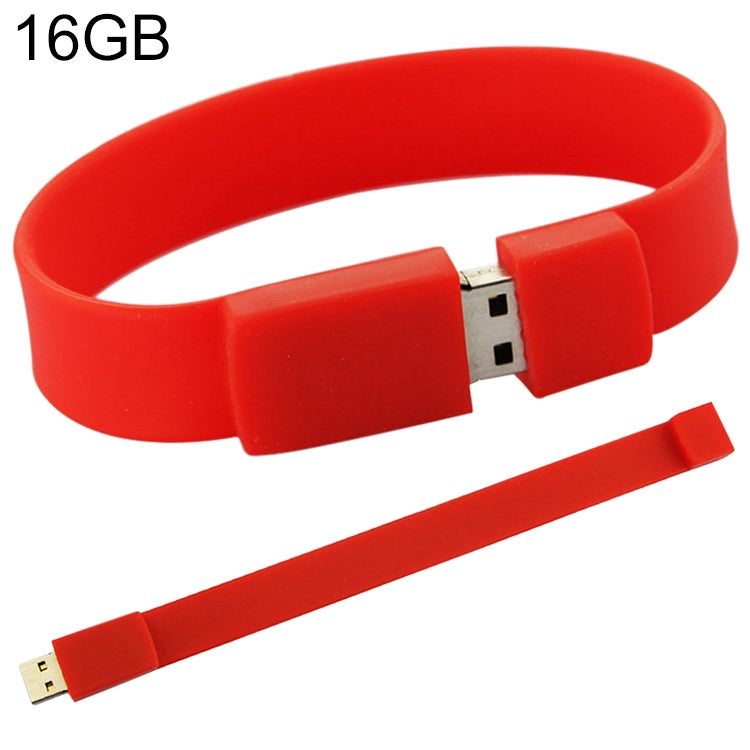 16GB Silikonarmband USB 2.0 Flash-Laufwerk, 16GB