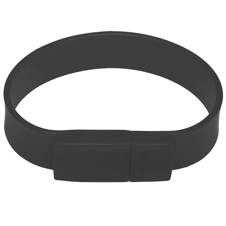 8GB Silikonarmband USB 2.0 Flash-Laufwerk, 8GB (Schwarz)