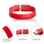 8GB Silikonarmband USB 2.0 Flash-Laufwerk, 8GB (Schwarz)