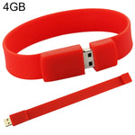 4GB Silikonarmband USB 2.0 Flash-Laufwerk, 4GB