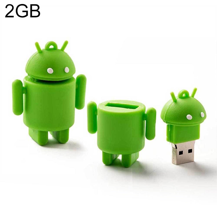 Android-Roboter-Stil USB-Flash-Laufwerk (Grün), 2GB
