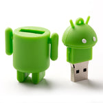 Android-Roboter-Stil USB-Flash-Laufwerk (Grün), 2GB