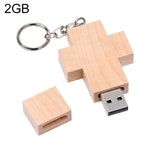 8 GB USB-Flash-Laufwerk im Holz-Kreuz-Stil, 2GB, 4GB, 8GB
