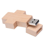 8 GB USB-Flash-Laufwerk im Holz-Kreuz-Stil, 2GB, 4GB, 8GB