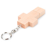 8 GB USB-Flash-Laufwerk im Holz-Kreuz-Stil, 2GB, 4GB, 8GB