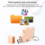 8 GB USB-Flash-Laufwerk im Holz-Kreuz-Stil, 2GB, 4GB, 8GB
