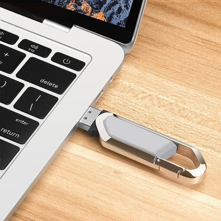 2GB Metall Schlüsselanhänger Stil USB 2.0 Flash Laufwerk (Grau), 2GB (Grau)