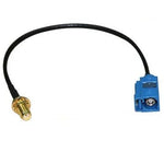 Fakra C Stecker auf RP-SMA Buchse Adapterkabel / Antennenanschluss, Fakra C Stecker auf RP-SMA Buchse