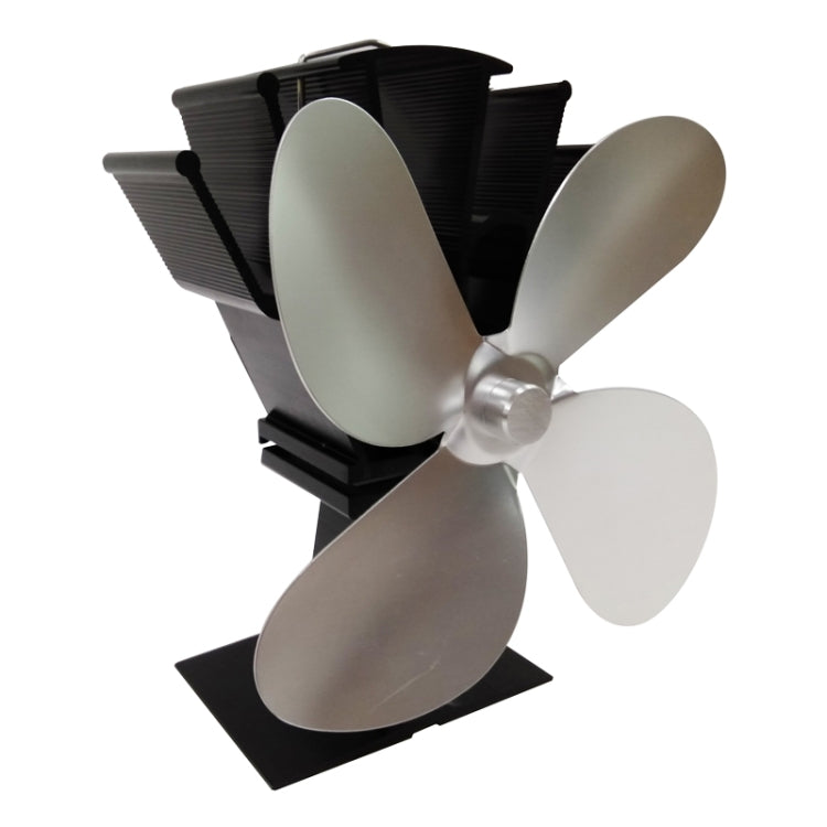 YL603 Umweltfreundlicher Aluminiumlegierung Wärmebetriebener Ofenventilator mit 4 Flügeln für Holz- / Gas- / Pelletöfen