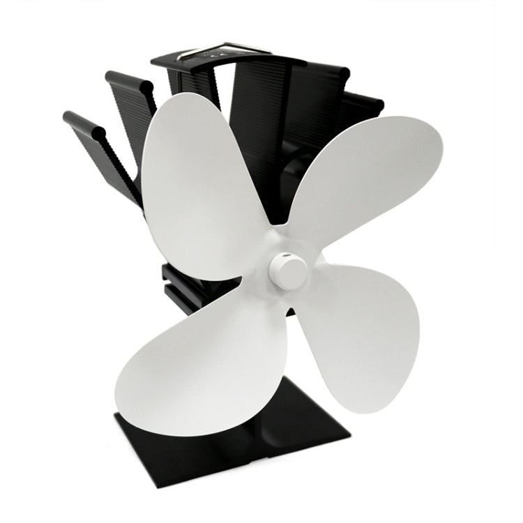 YL603 Umweltfreundlicher Aluminiumlegierung Wärmebetriebener Ofenventilator mit 4 Flügeln für Holz- / Gas- / Pelletöfen