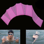 Silikon Schwimmflossen Handschuh Flossen Trainingshandschuhe, S, Größe: S Magenta, Größe: S Blau
