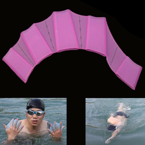 Silikon Schwimmflossen Handschuh Flossen Trainingshandschuhe, M, Größe: M Grün, Größe: M Blau, Größe: M Magenta