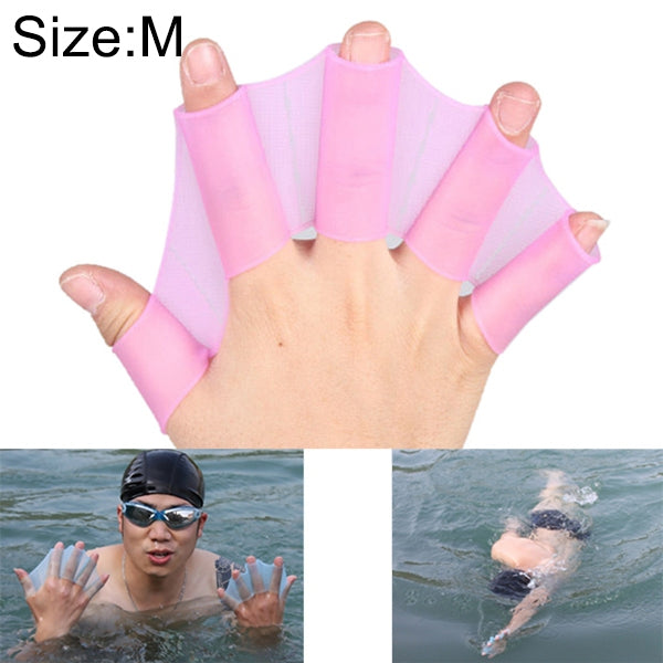 Silikon Schwimmflossen Handschuh Flossen Trainingshandschuhe, M, Größe: M Grün, Größe: M Blau, Größe: M Magenta