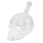 Totenkopf-Flasche aus Kristallglas für Wodka, Whiskey, Bierlikör, Rotwein und andere Getränke, 550 ml