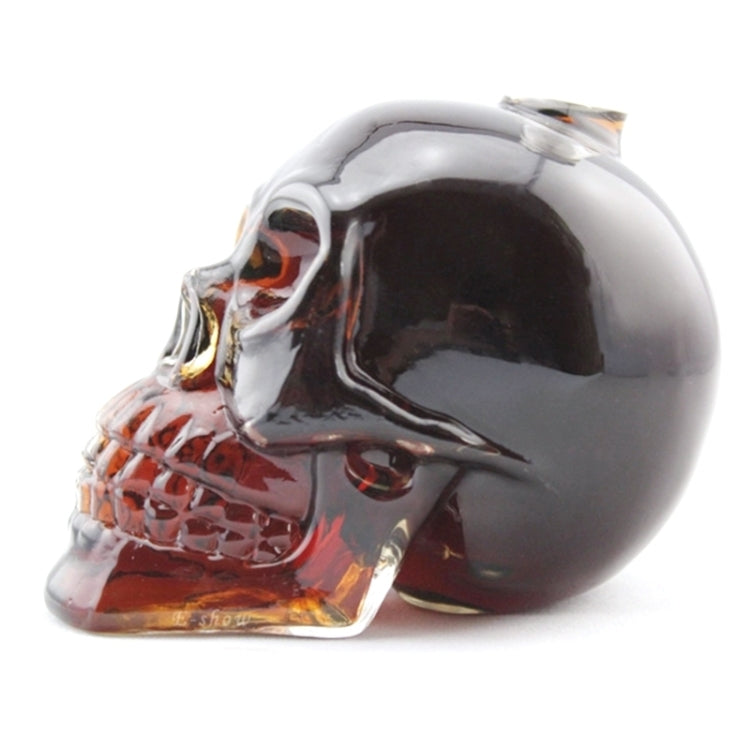Totenkopf-Flasche aus Kristallglas für Wodka, Whiskey, Bierlikör, Rotwein und andere Getränke, 550 ml