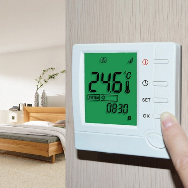 LCD Display Klimaanlage 2-Rohr programmierbarer Raumthermostat für Fan Coil Einheit