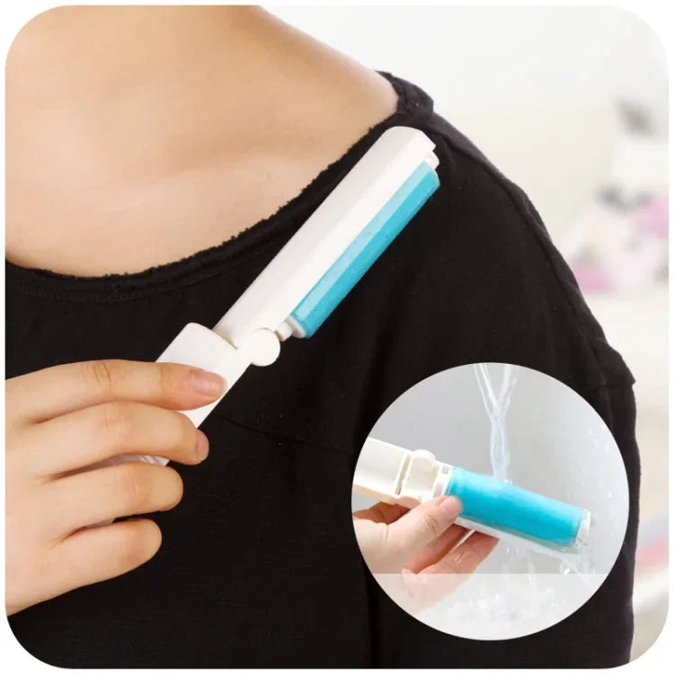 Tragbarer, abwaschbarer Mini-Haarentferner aus klebendem Silikon, Farbe zufällig, abwaschbar