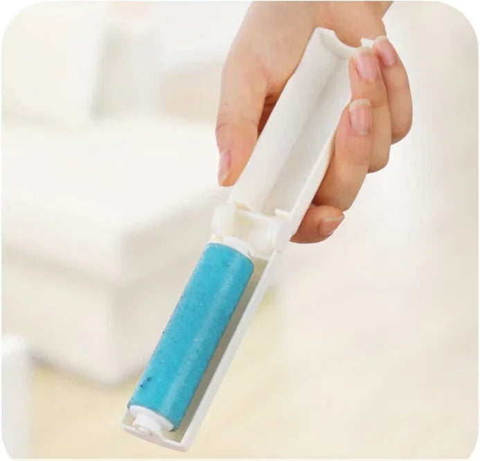 Tragbarer, abwaschbarer Mini-Haarentferner aus klebendem Silikon, Farbe zufällig, abwaschbar