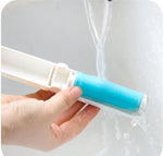 Tragbarer, abwaschbarer Mini-Haarentferner aus klebendem Silikon, Farbe zufällig, abwaschbar