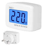 DM55-1 LCD AC Digitales Spannungsmessgerät Voltmeter, Messbereich: 110V-300V, EU-Stecker
