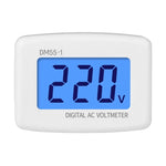 DM55-1 LCD AC Digitales Spannungsmessgerät Voltmeter, Messbereich: 110V-300V, EU-Stecker