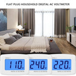DM55-1 LCD AC Digitales Spannungsmessgerät Voltmeter, Messbereich: 110V-300V, EU-Stecker
