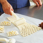 3 Stück große Leder Schneider Kunststoff Netz Messer Rollen Messer, Hob Keks / Pizza Kuchen Kruste spezielle Kuchenform, Nudelschneider 3