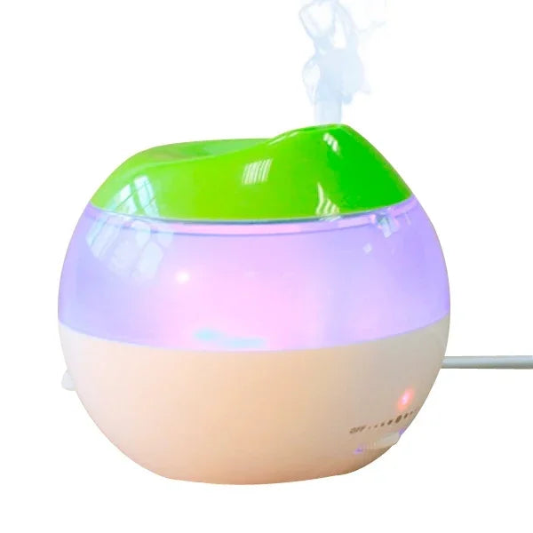 USB-Luftbefeuchter mit Mini-Rotanzeige und Dampfmengenregler (Weiß + Grün), USB-Luftbefeuchter