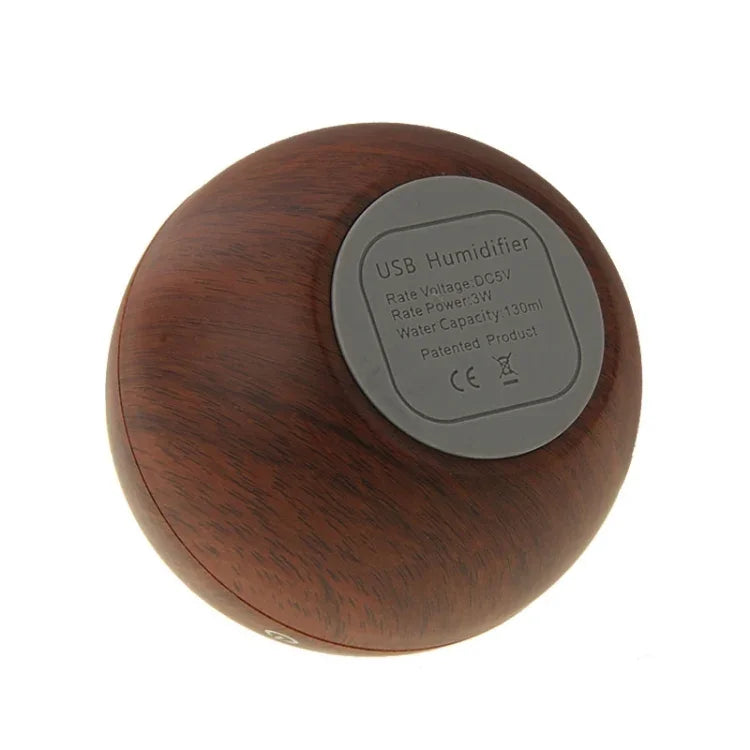 LM-X1 Wiederaufladbarer USB-Luftbefeuchter mit Holzstruktur, 3 W, Ultraschall, Aromafunktion, LM-X1
