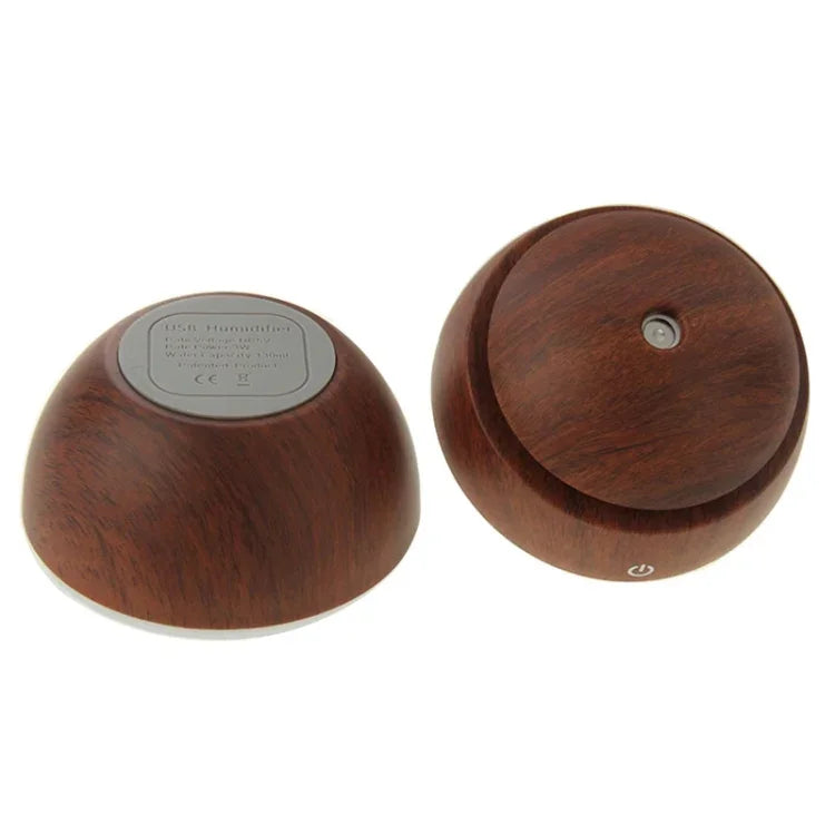 LM-X1 Wiederaufladbarer USB-Luftbefeuchter mit Holzstruktur, 3 W, Ultraschall, Aromafunktion, LM-X1