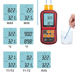 BENETECH GM1312 2,4 Zoll LCD-Bildschirm Thermoelement-Thermometer misst J,K,T,E,N und R Typ, Messbereich: -50~300°C
