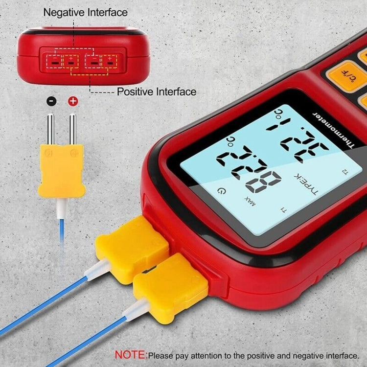 BENETECH GM1312 2,4 Zoll LCD-Bildschirm Thermoelement-Thermometer misst J,K,T,E,N und R Typ, Messbereich: -50~300°C