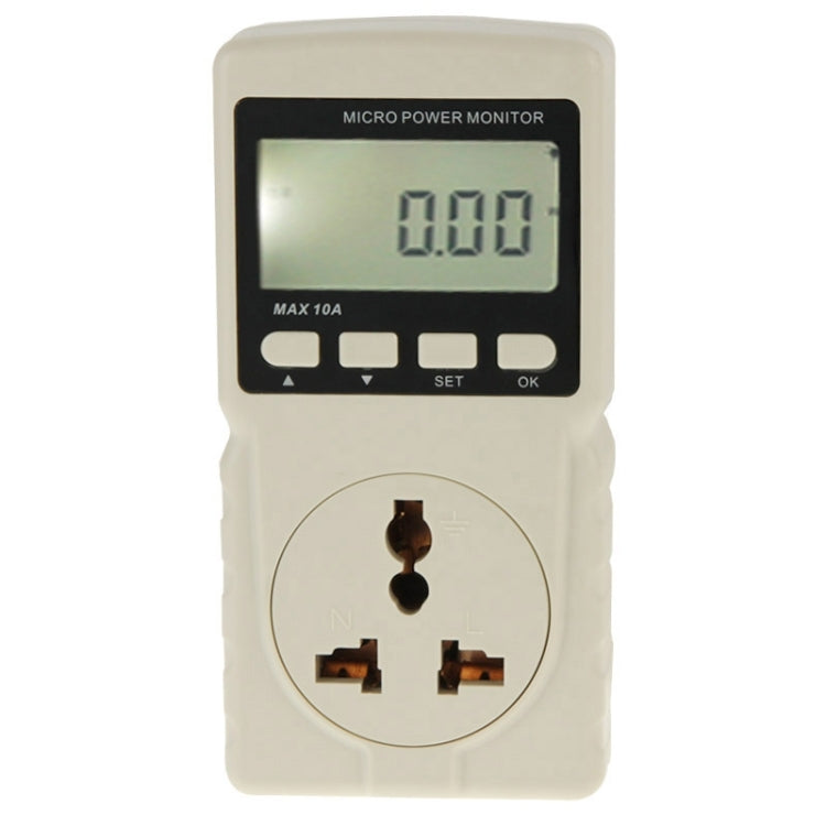 BENETECH GM86 LCD-Anzeige MAX 10A Mikro-Leistungsmesser Energiemessgerät, EU-Stecker