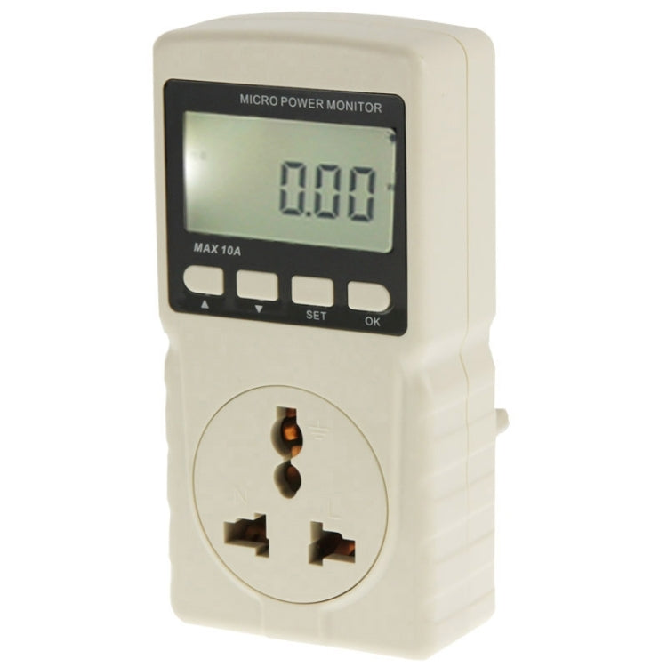 BENETECH GM86 LCD-Anzeige MAX 10A Mikro-Leistungsmesser Energiemessgerät, EU-Stecker