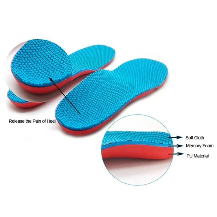1 Paar orthopädische EVA-Schuheinlagen mit Fußgewölbestütze für Kinder, Sport- und Laufschuhe, Größe: 20 cm x 7,5 cm