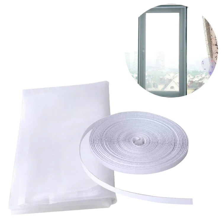 Selbstgemachtes Fliegengitter aus Polyester / Fenstergitter mit Klettverschluss, Moskitonetz, selbstgemachtes Fliegennetz aus Polyester