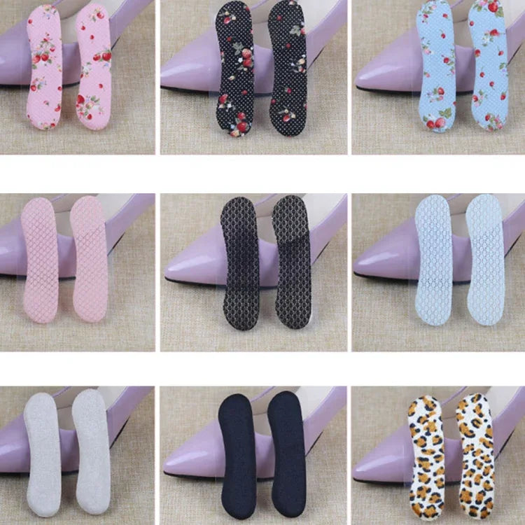 5 Paar High-Heel-Schuhe Verschleißfeste Fersenpolster, zufällige Farblieferung