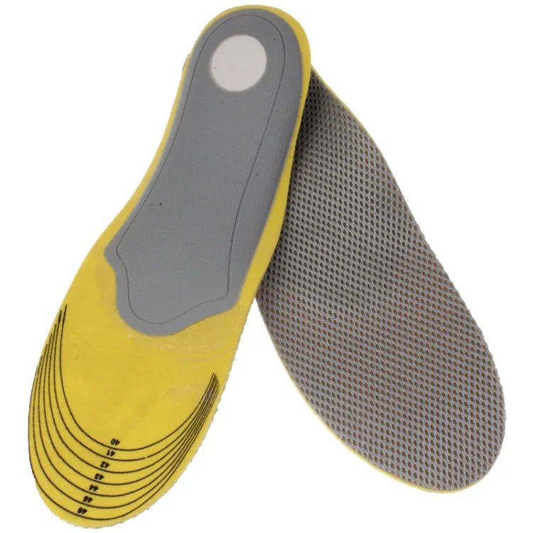 Elastische orthopädische Einlegesohlen zur Fußgewölbestütze für Sportschuhe, Dämpfung für Herren, Größe: 40-46