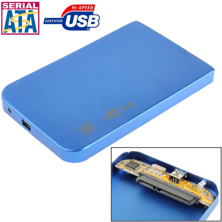 2,5 Zoll SATA HDD Externes Gehäuse, Größe: 126mm x 75mm x 13mm, SATA (Schwarz), SATA (Silber), SATA (Blau), SATA (Rot)